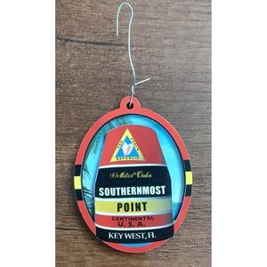 Key West Florida Southernmost Point Zero Mile Bouy Christmas Ornament Souvenir